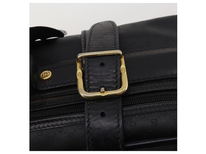 GUCCI Micro GG Supreme Trunk PVC Black Gold 010 123 0520 50 Auth 197916 Nero D'oro - vista 9