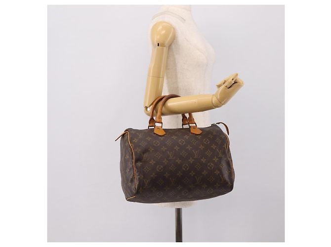 Borsa a mano LOUIS VUITTON Monogram Speedy 30 M41526 LV Auth 201195A Monogramma - vista 21