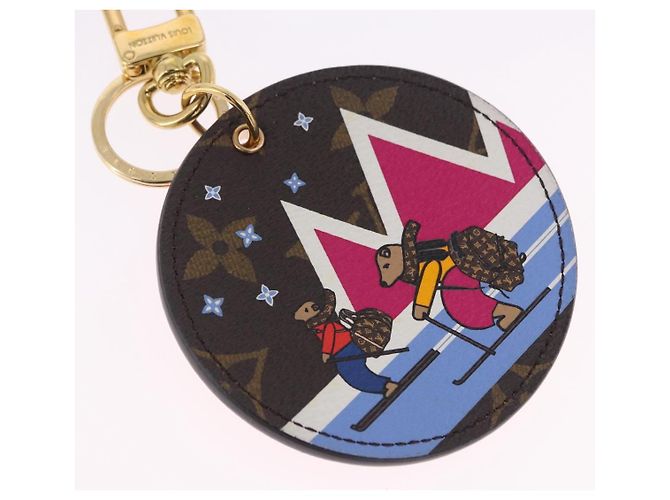 LOUIS VUITTON Monogram Porte Cles Ski Bear Charm M63756 LV Auth 203312M Monogramma - vista 4