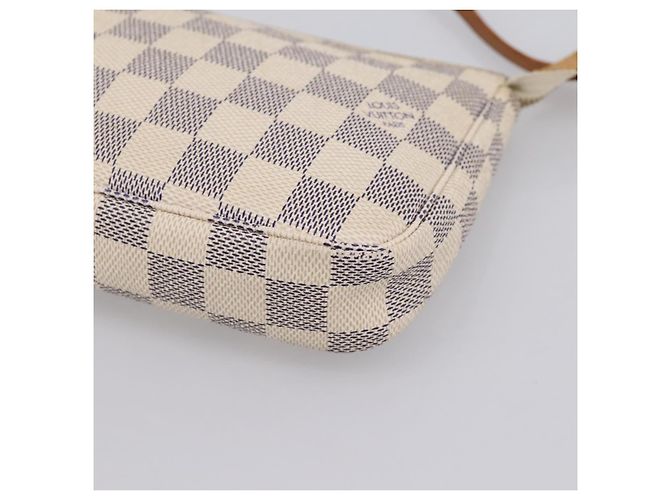 LOUIS VUITTON Damier Azur Pochette Accessoires Pouch N51986 LV Auth 202801 - vista 14
