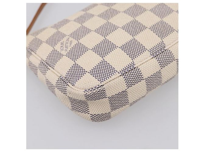 LOUIS VUITTON Damier Azur Pochette Accessoires Pouch N51986 LV Auth 202801 - vista 15