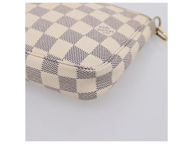 LOUIS VUITTON Damier Azur Pochette Accessoires Pouch N51986 LV Auth 202801 - vista 16