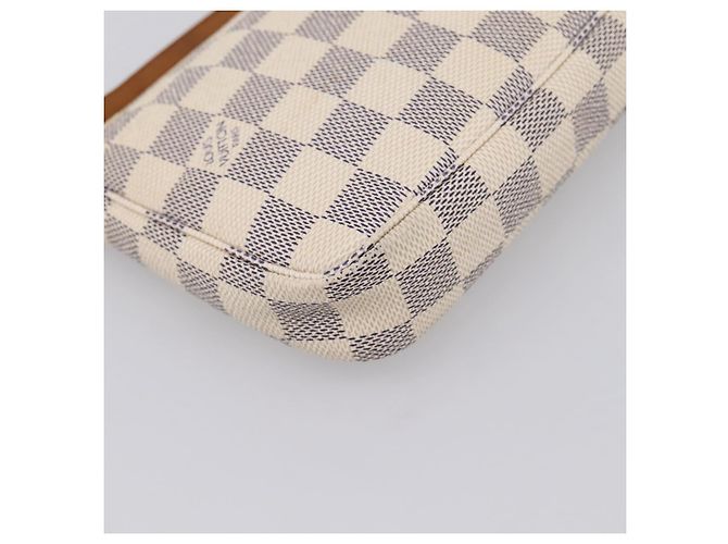 LOUIS VUITTON Damier Azur Pochette Accessoires Pouch N51986 LV Auth 202801 - vista 17