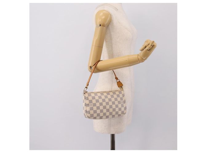 LOUIS VUITTON Damier Azur Pochette Accessoires Pouch N51986 LV Auth 202801 - vista 22