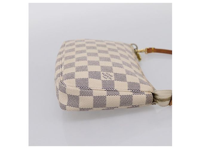 LOUIS VUITTON Damier Azur Pochette Accessoires Pouch N51986 LV Auth 202801 - vista 4