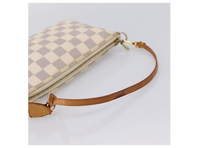 LOUIS VUITTON Damier Azur Pochette Accessoires Pouch N51986 LV Auth 202801 - vista 7