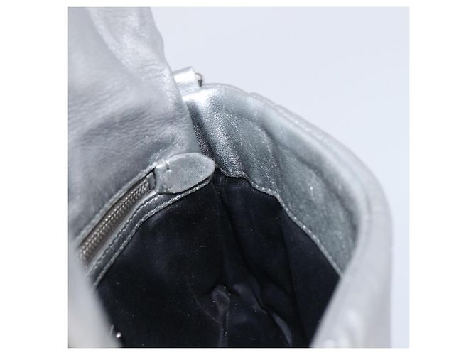 Borsa a tracolla Miu Miu in pelle argento autentica 167579A - vista 21