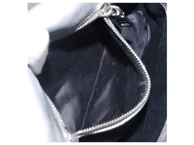 Borsa a tracolla Miu Miu in pelle argento autentica 167579A - vista 24