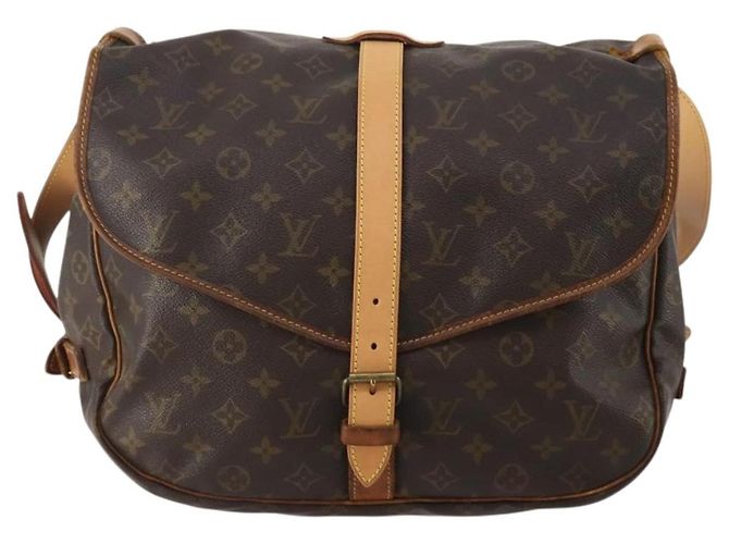 LOUIS VUITTON Monogram Saumur 35 Shoulder Bag M42254 LV Auth hk4113 Monogramma - vista 13