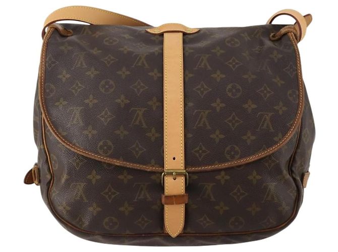 LOUIS VUITTON Monogram Saumur 35 Shoulder Bag M42254 LV Auth hk4113 Monogramma - vista 2