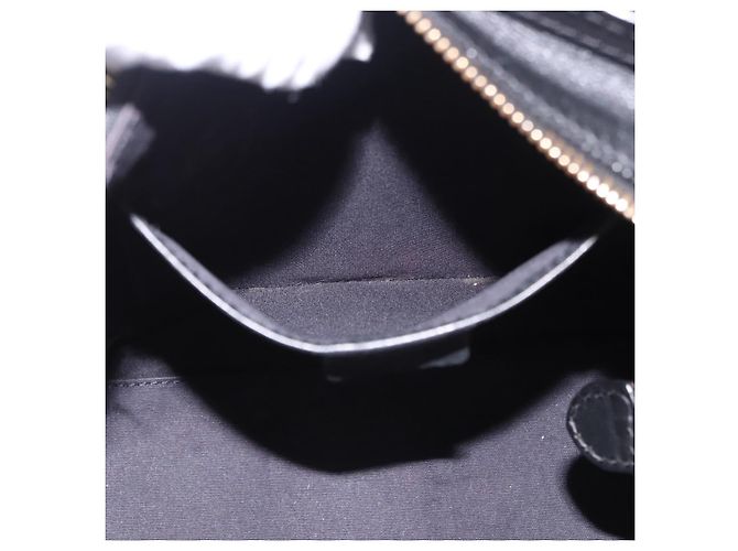 Céline CELINE Luggage Nano Shopper Hand Bag Leather 2way Black Gold Auth 200587M Nero D'oro - vista 24
