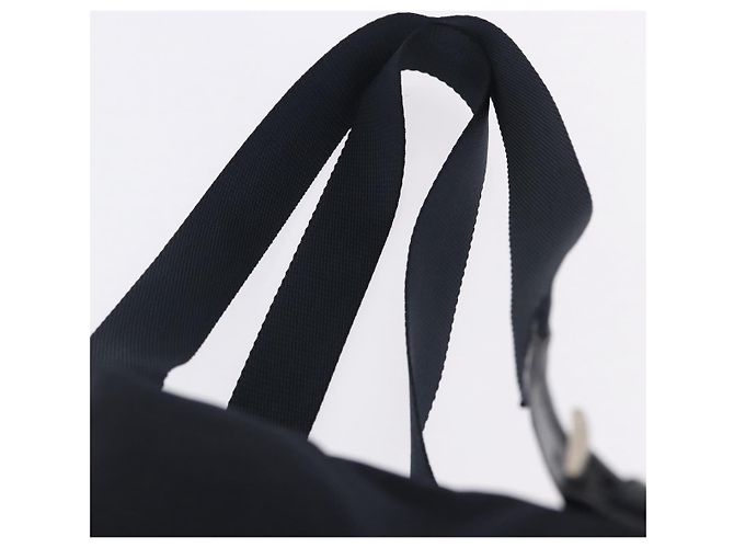 Sac à dos PRADA Nylon Black Silver Auth 199882A Noir Argenté - vue 14