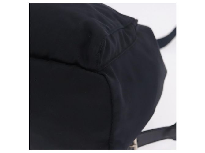 Sac à dos PRADA Nylon Black Silver Auth 199882A Noir Argenté - vue 15