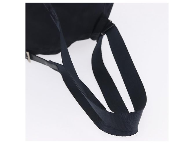 Sac à dos PRADA Nylon Black Silver Auth 199882A Noir Argenté - vue 7