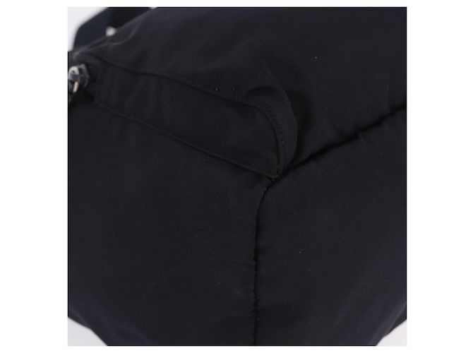 Sac à dos PRADA Nylon Black Silver Auth 199882A Noir Argenté - vue 8