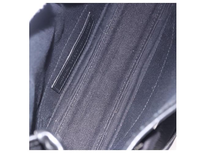 Borsa a mano BALENCIAGA Navy Cabas XS Canvas Black 390346 Auth 200438A Nero - vista 11
