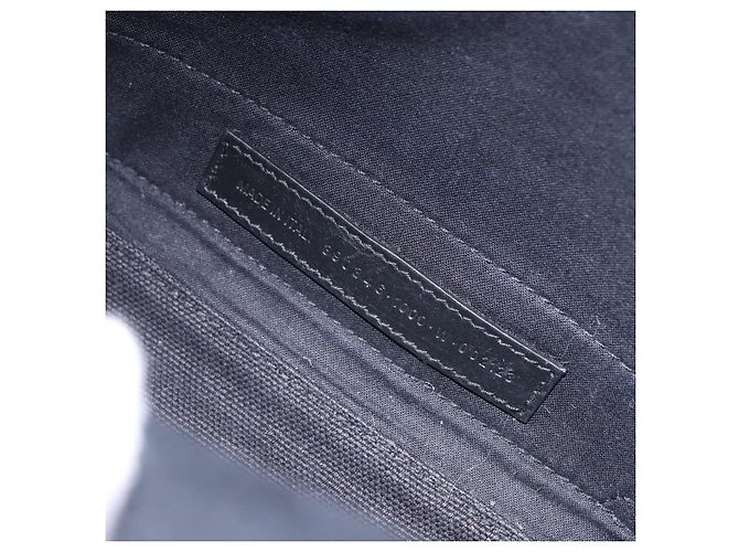 Borsa a mano BALENCIAGA Navy Cabas XS Canvas Black 390346 Auth 200438A Nero - vista 12