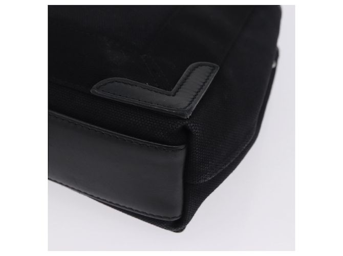 Borsa a mano BALENCIAGA Navy Cabas XS Canvas Black 390346 Auth 200438A Nero - vista 14