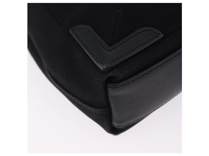 Borsa a mano BALENCIAGA Navy Cabas XS Canvas Black 390346 Auth 200438A Nero - vista 15