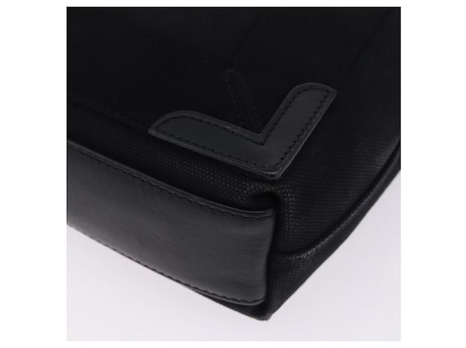 Borsa a mano BALENCIAGA Navy Cabas XS Canvas Black 390346 Auth 200438A Nero - vista 16