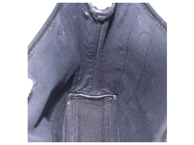Borsa a mano BALENCIAGA Navy Cabas XS Canvas Black 390346 Auth 200438A Nero - vista 18