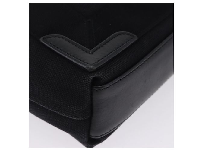 Borsa a mano BALENCIAGA Navy Cabas XS Canvas Black 390346 Auth 200438A Nero - vista 9
