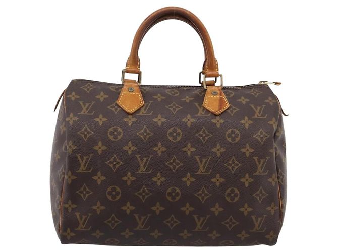 LOUIS VUITTON Monogram Speedy 30 Hand Bag M41526 LV Auth 201410 Monogramma - vista 13