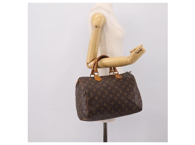 LOUIS VUITTON Monogram Speedy 30 Hand Bag M41526 LV Auth 201410 Monogramma - vista 20