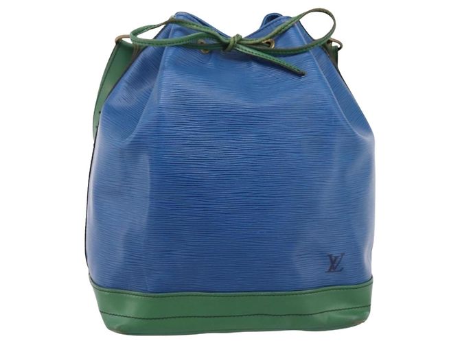 Borsa a tracolla LOUIS VUITTON Epi Noe Green Blue M44044 LV Auth ka6071 Verde - vista 13