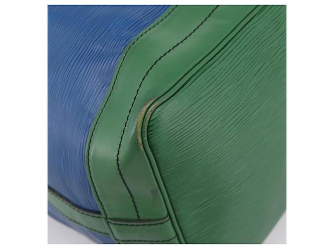 Borsa a tracolla LOUIS VUITTON Epi Noe Green Blue M44044 LV Auth ka6071 Verde - vista 14