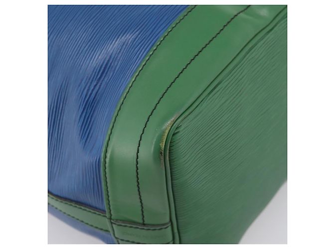 Borsa a tracolla LOUIS VUITTON Epi Noe Green Blue M44044 LV Auth ka6071 Verde - vista 16