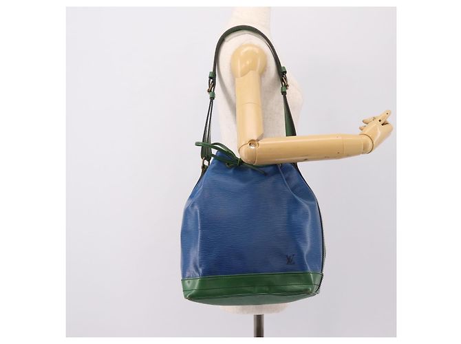 Borsa a tracolla LOUIS VUITTON Epi Noe Green Blue M44044 LV Auth ka6071 Verde - vista 21