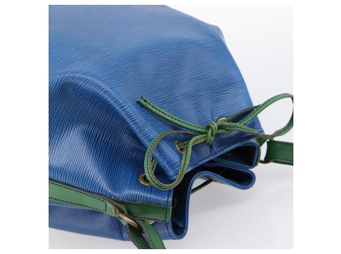 Borsa a tracolla LOUIS VUITTON Epi Noe Green Blue M44044 LV Auth ka6071 Verde - vista 6