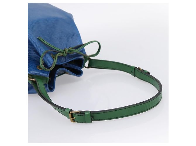 Borsa a tracolla LOUIS VUITTON Epi Noe Green Blue M44044 LV Auth ka6071 Verde - vista 7
