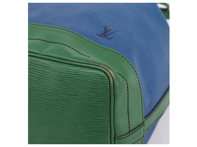 Borsa a tracolla LOUIS VUITTON Epi Noe Green Blue M44044 LV Auth ka6071 Verde - vista 9