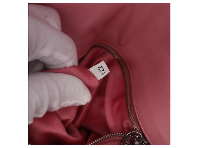 Borsa a tracolla Miu Miu Matelassé in pelle 2way Rosa Argento Auth ka6075M - vista 11