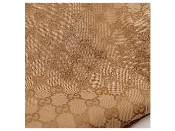 Borsa Hobo Gucci Monogram Bamboo con Nappine Rosso Beige - vista 13