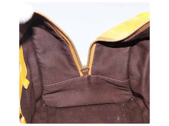 Borsa a mano LOEWE Amazona 28 Suede Yellow Gold Auth 200433V D'oro Giallo - vista 21