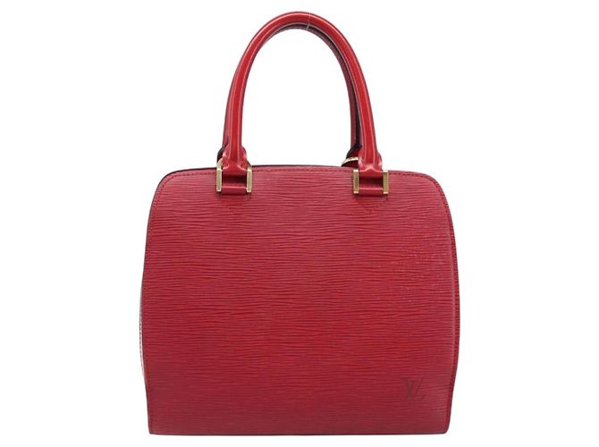 Borsa a mano LOUIS VUITTON Epi Pont Neuf Rossa M52057 LV Auth ka6088 Rosso - vista 13