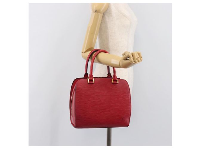 Borsa a mano LOUIS VUITTON Epi Pont Neuf Rossa M52057 LV Auth ka6088 Rosso - vista 26