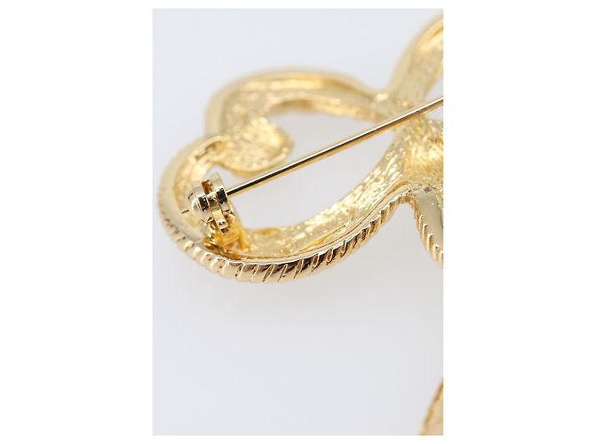Spilla Christian Dior metallo Gold Tone Auth SW2811 - vista 12