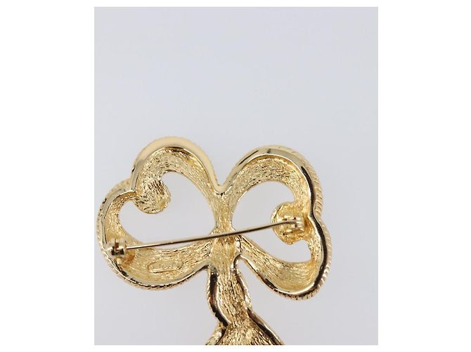 Spilla Christian Dior metallo Gold Tone Auth SW2811 - vista 8