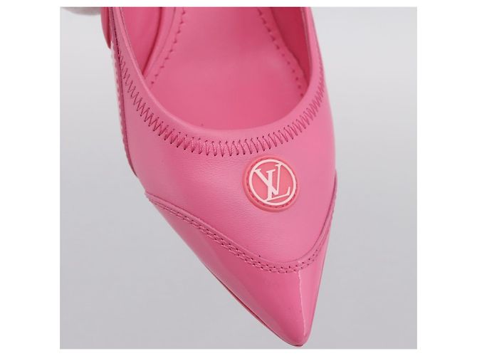 LOUIS VUITTON Arclight Pumps mit spitzer Kappe aus Leder Rosa LV Auth 202728M Pink - Ansicht 10