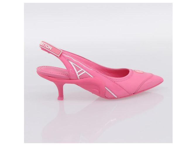 LOUIS VUITTON Arclight Pumps mit spitzer Kappe aus Leder Rosa LV Auth 202728M Pink - Ansicht 16