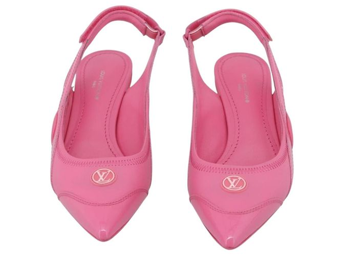 LOUIS VUITTON Arclight Pumps mit spitzer Kappe aus Leder Rosa LV Auth 202728M Pink - Ansicht 2
