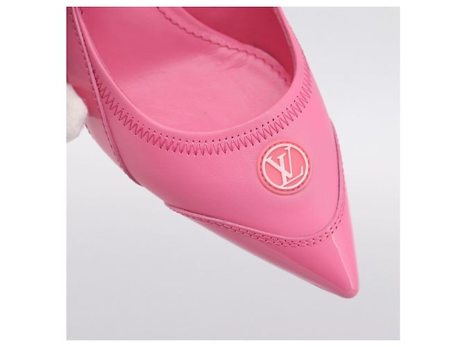 LOUIS VUITTON Arclight Pumps mit spitzer Kappe aus Leder Rosa LV Auth 202728M Pink - Ansicht 21