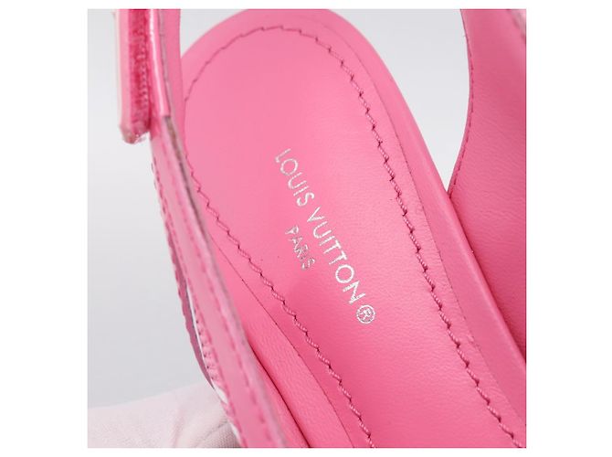 LOUIS VUITTON Arclight Pumps mit spitzer Kappe aus Leder Rosa LV Auth 202728M Pink - Ansicht 22