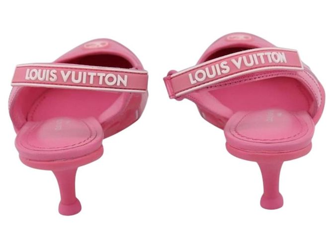 LOUIS VUITTON Arclight Pumps mit spitzer Kappe aus Leder Rosa LV Auth 202728M Pink - Ansicht 3