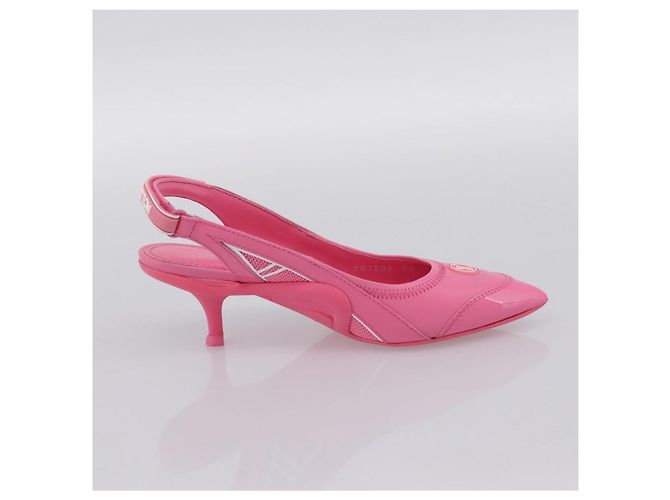 LOUIS VUITTON Arclight Pumps mit spitzer Kappe aus Leder Rosa LV Auth 202728M Pink - Ansicht 4