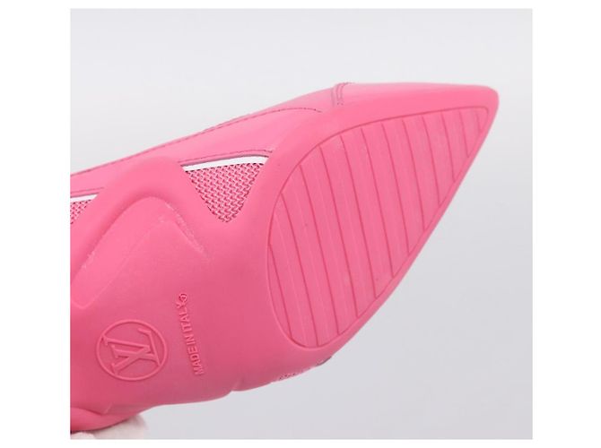 LOUIS VUITTON Arclight Pumps mit spitzer Kappe aus Leder Rosa LV Auth 202728M Pink - Ansicht 8